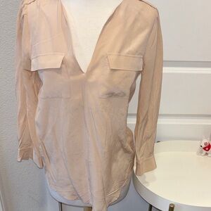 EUC Joie Blush V-Neck Blouse